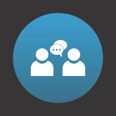 sohbet simgesi, vektör illüstrasyonu