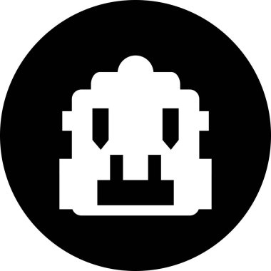 çanta simgesi, web grafiği, vektör illüstrasyonu 