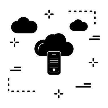 Projeniz için vektör bulut simgesi