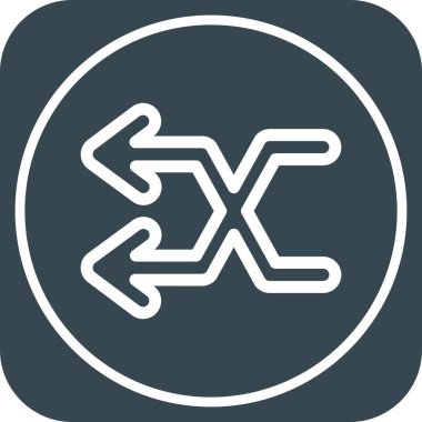 Web tasarımı için sol yön ok simgesi