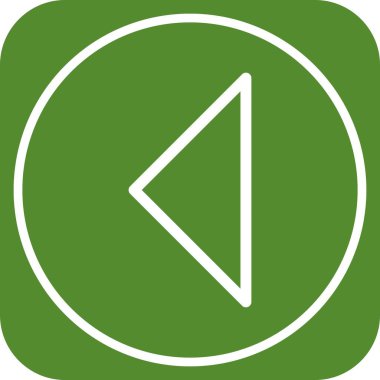 Web tasarımı için sol yön ok simgesi