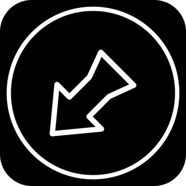 Projeniz için sol yön ok simgesi