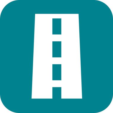  yol simgesi vektör illüstrasyonu