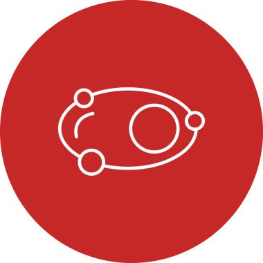 vektör ay simgesi illüstrasyonu