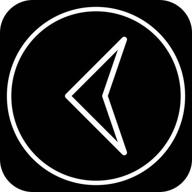 Web tasarımı için sol yön ok simgesi