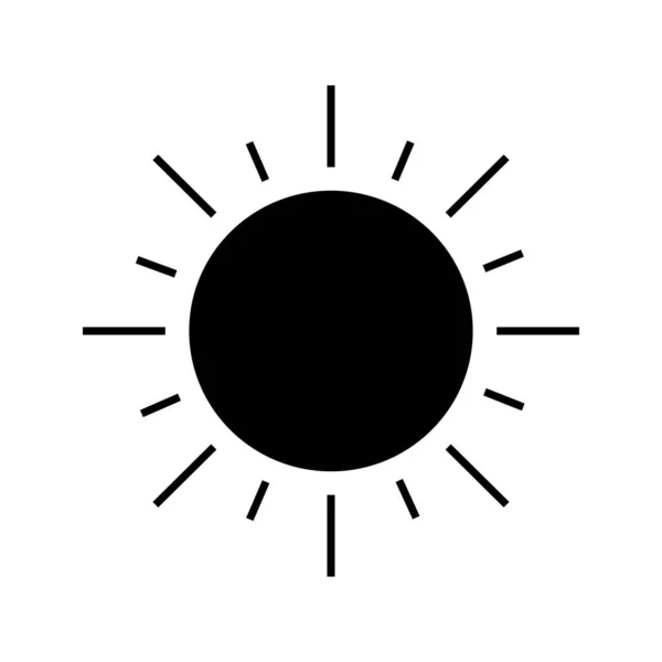 Vector Sun Icon Illustration — Stock Vector