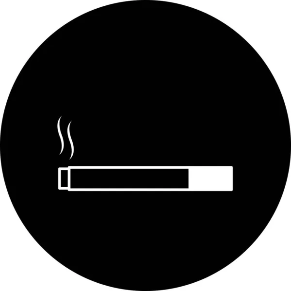 Vector Icono Cigarrillo Ilustración — Vector de stock