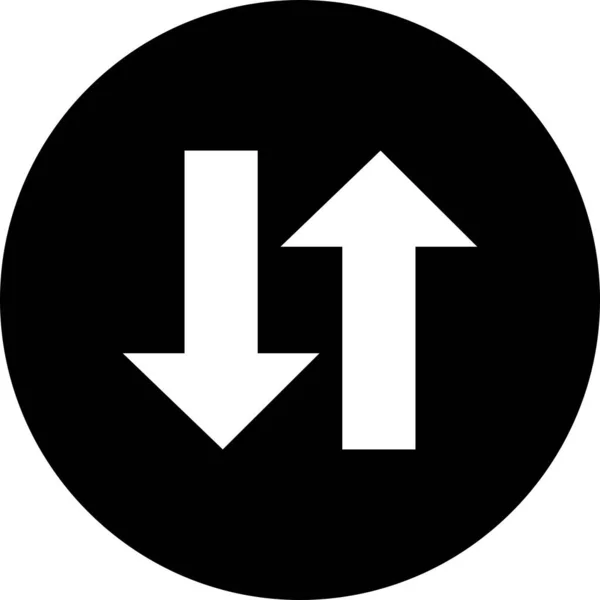 Vektor Richtung Symbol Abbildung — Stockvektor