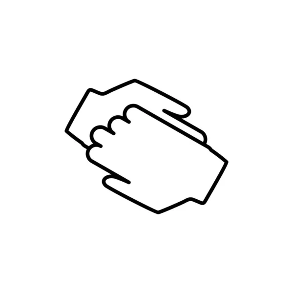 Handdruk Pictogram Voor Project — Stockvector