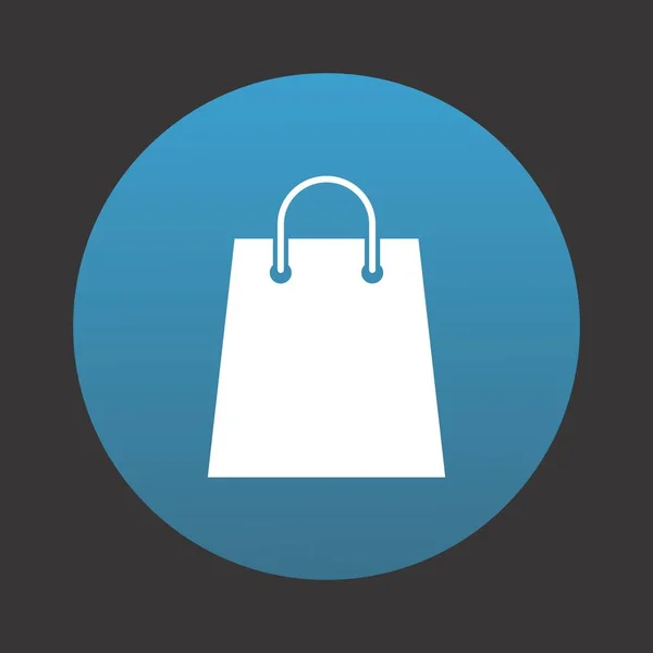 Shopping Bag Icona Tuo Progetto — Vettoriale Stock