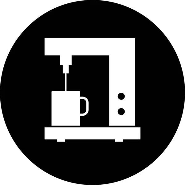 Icône Cafetière Vectorielle — Image vectorielle