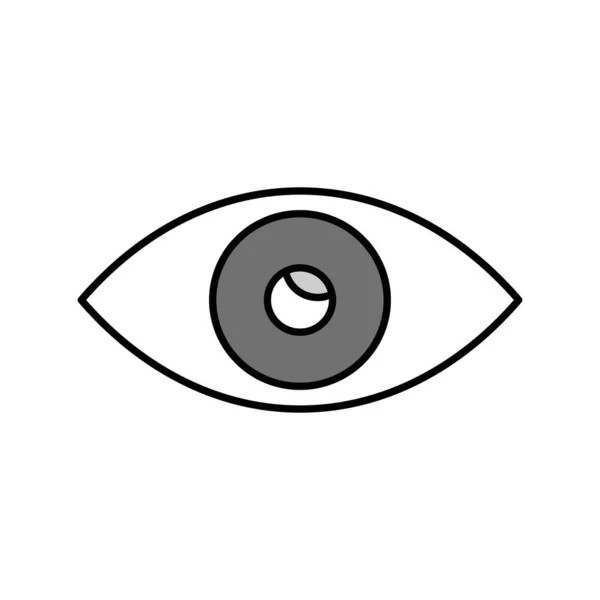 Icona Dell Occhio Vettoriale Sfondo Chiaro Progetto — Vettoriale Stock
