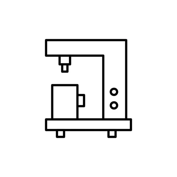 Cafetière Icône Graphique Web Illustration Vectorielle — Image vectorielle