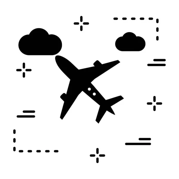 당신의 프로젝트를 비행기 Briefcase 아이콘 — 스톡 벡터