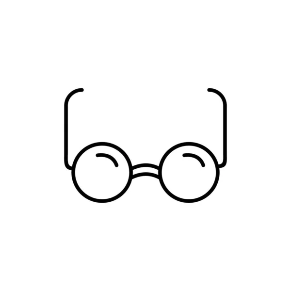 アイウェア眼鏡アイコンシンプルなクリエイティブデザインベクトルイラスト — ストックベクタ