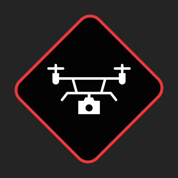 Icona Del Drone Vostro Progetto — Vettoriale Stock