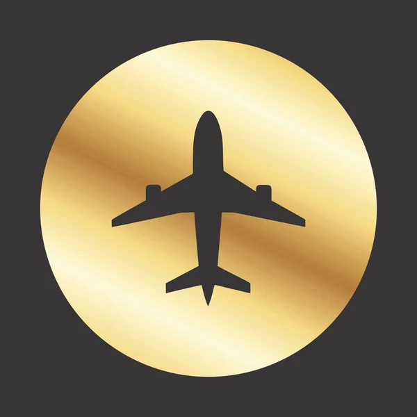 Flugzeug Aktenkoffer Symbol Für Ihr Projekt — Stockvektor