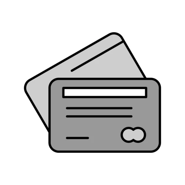 Icono Vector Tarjeta Crédito Para Proyecto — Vector de stock