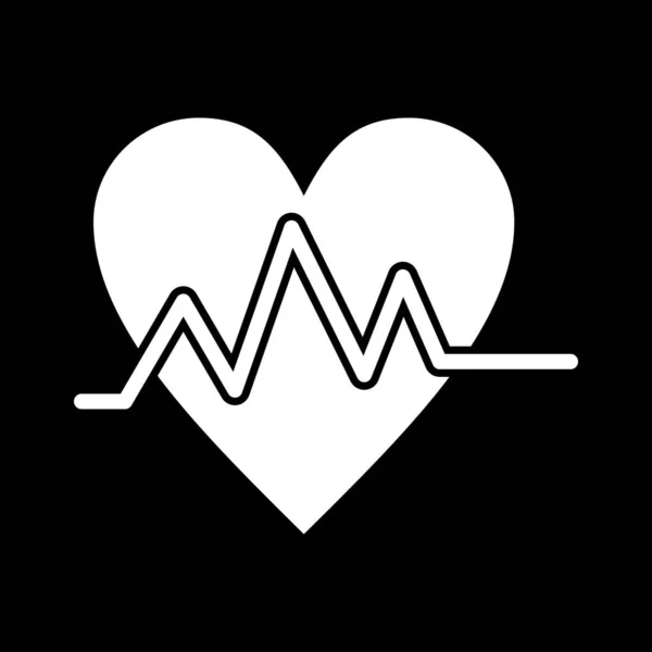 Vector Heart Beat Icon — Stock Vector