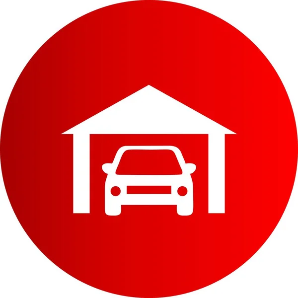 Auto Garage Illustrazione Vettoriale — Vettoriale Stock