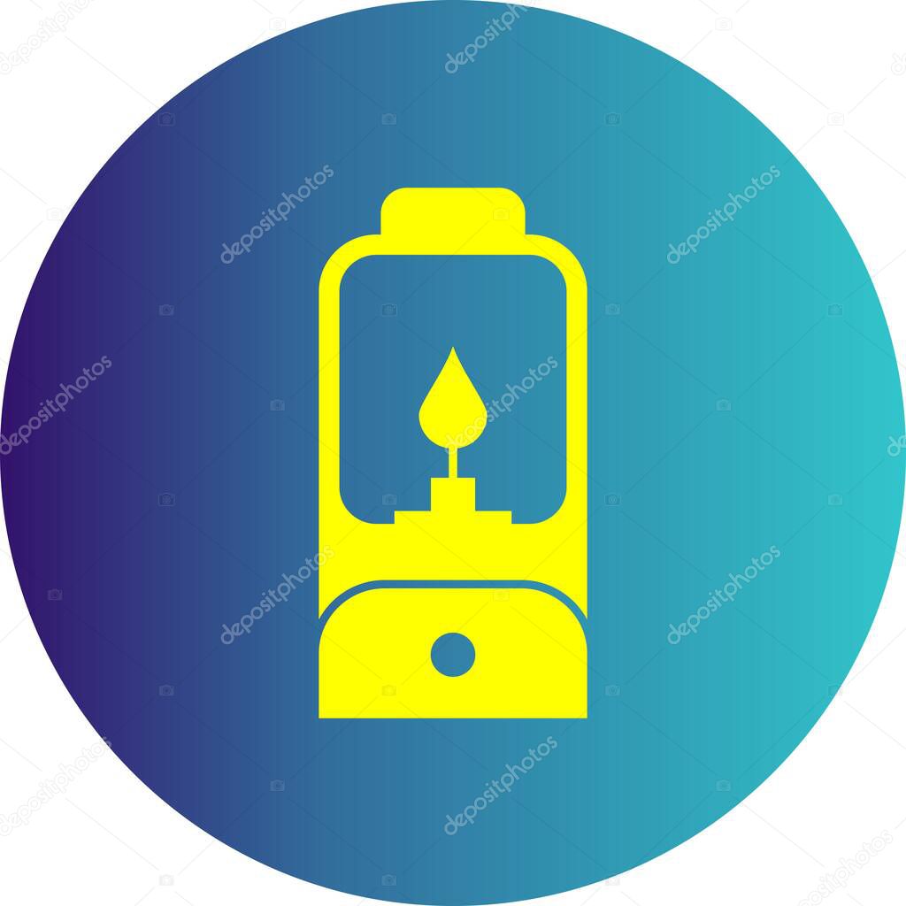  Vector lamp icon for your project