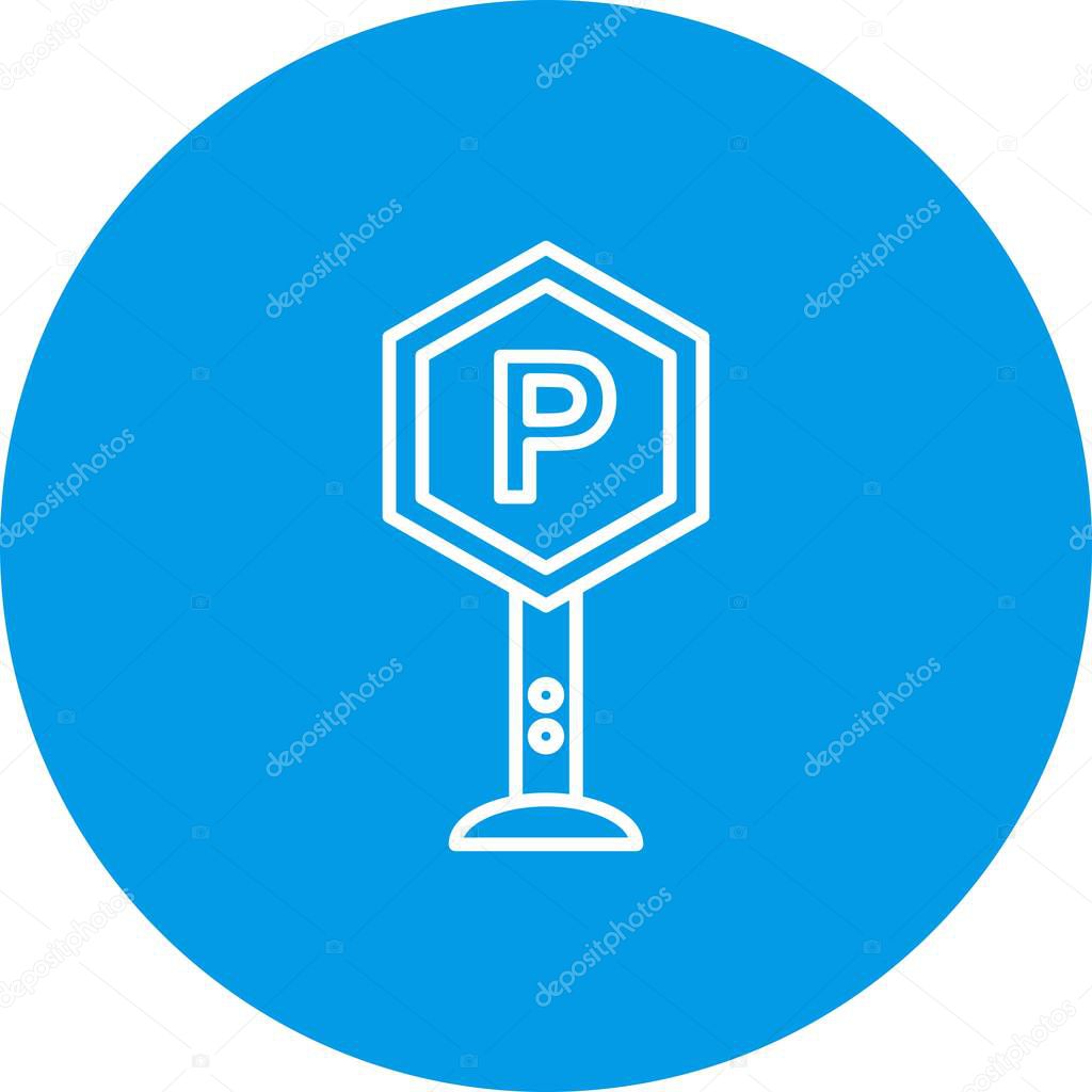  Vector parking icon for your project