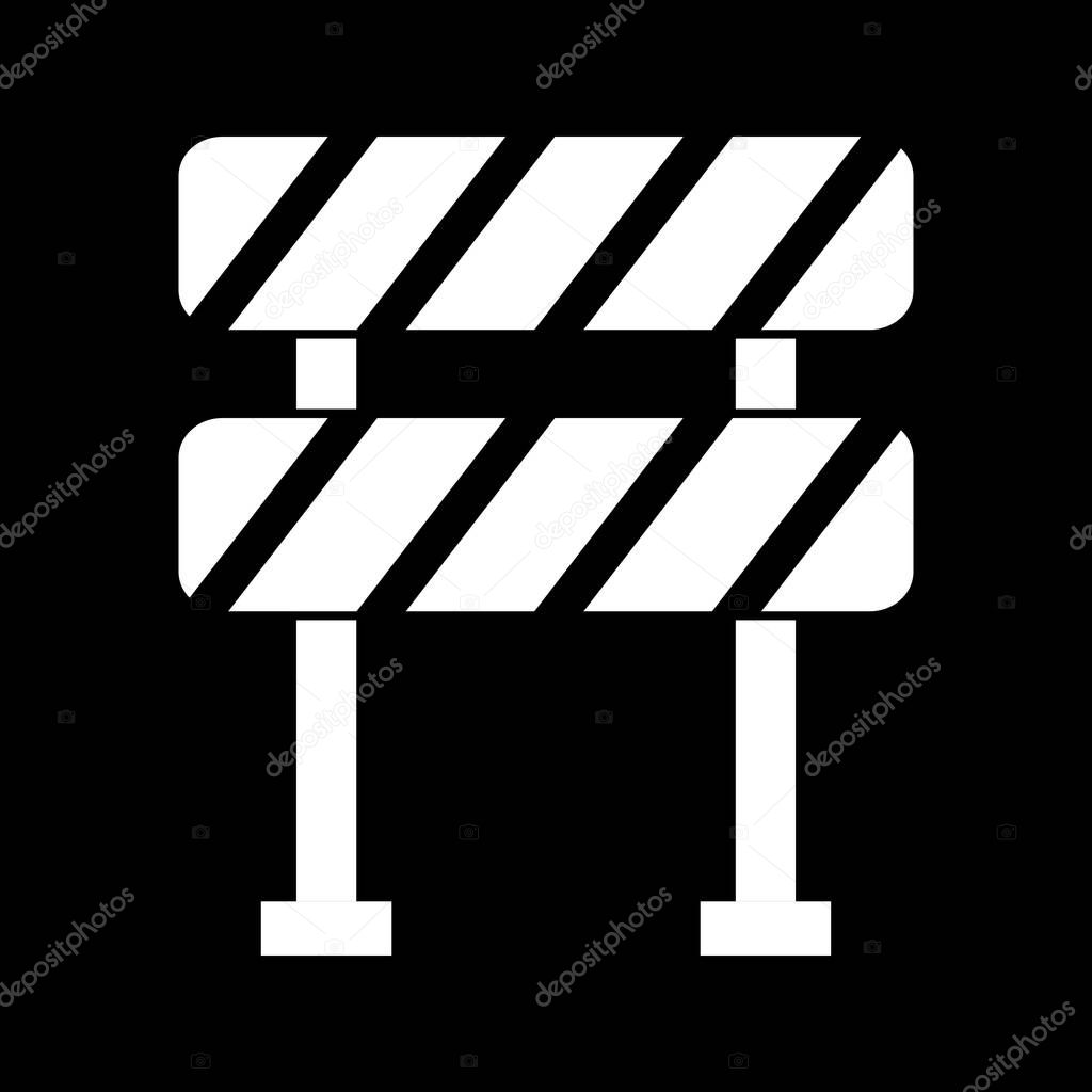  Vector barrier icon for your project