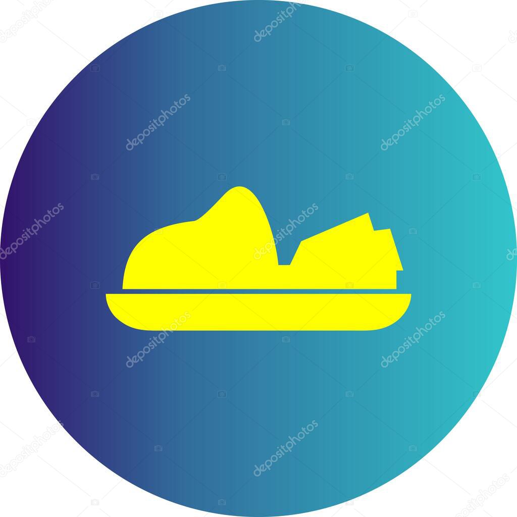 Vector jet ski icon for your project