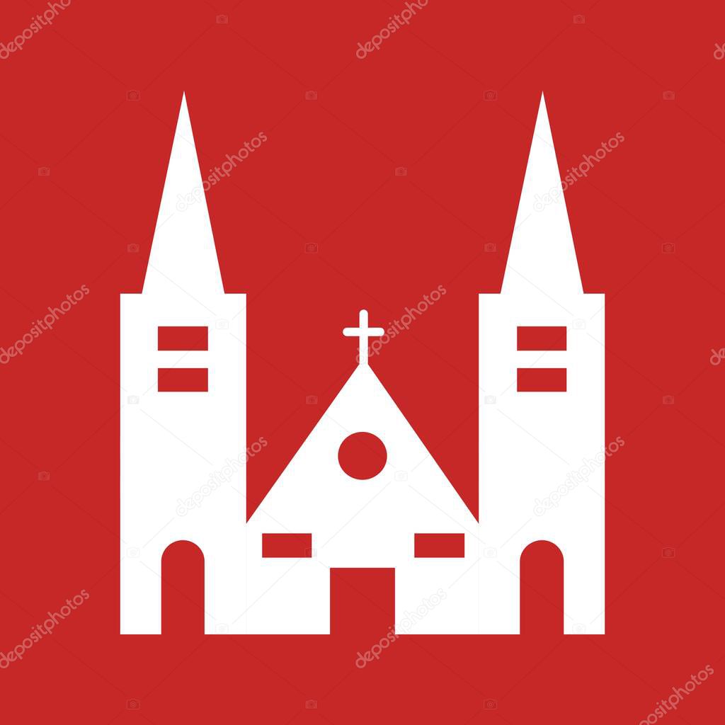 Vector church icon for your project