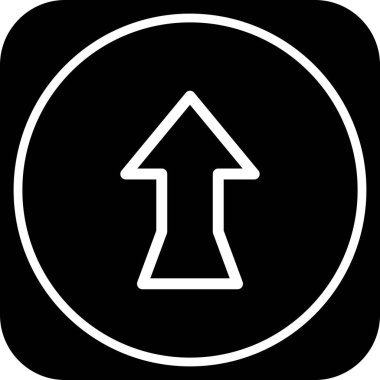  Web tasarımı için yukarı yönlü ok simgesi