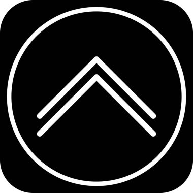  Web tasarımı için yukarı yönlü ok simgesi