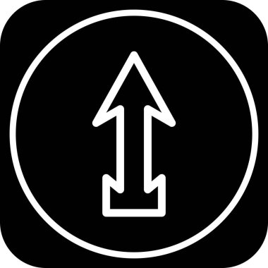  Web tasarımı için yukarı yönlü ok simgesi