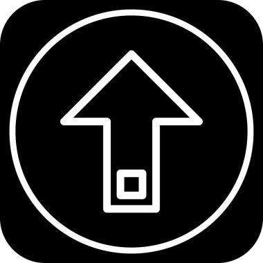  Web tasarımı için yukarı yönlü ok simgesi