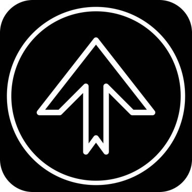  Web tasarımı için yukarı yönlü ok simgesi