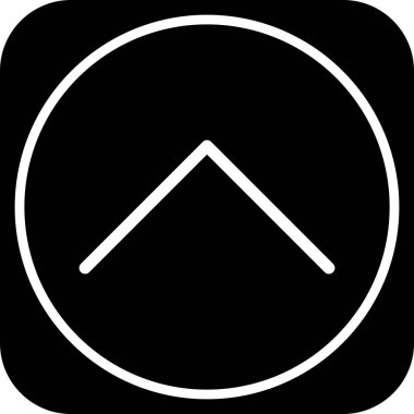  Web tasarımı için yukarı yönlü ok simgesi