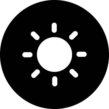  Vektör güneş simgesi illüstrasyonu