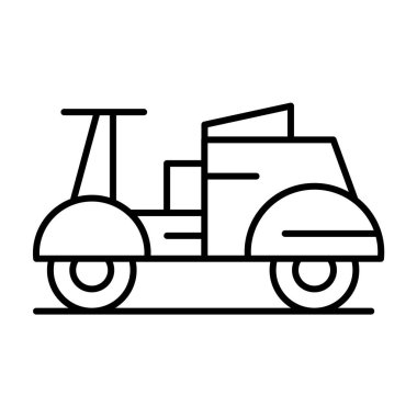 Motosiklet taşımacılığının vektör çizimi