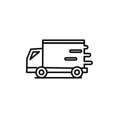 servis hızlı araba, vektör illüstrasyon