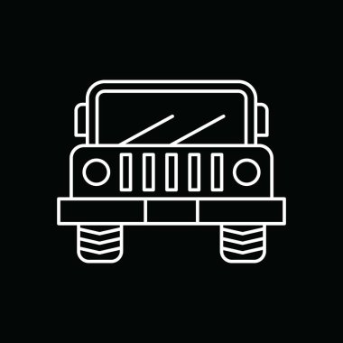 Jip arabası, vektör çizimi