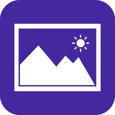 Galeri Simgesi vektör illüstrasyonu