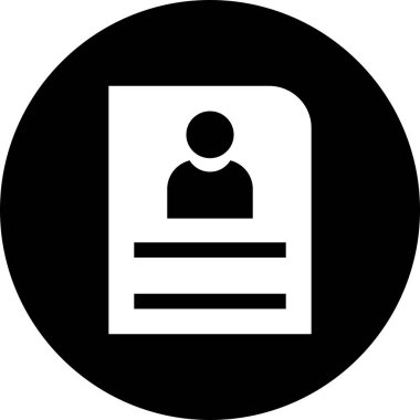 Projeniz için vektör cv simgesi