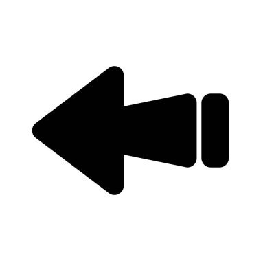 Web tasarımı için sol yön ok simgesi