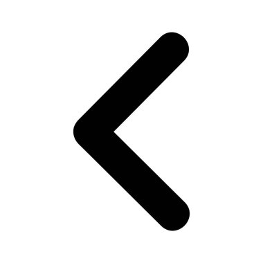 Web tasarımı için sol yön ok simgesi