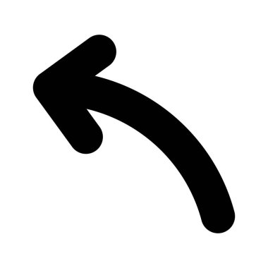 Web tasarımı için sol yön ok simgesi