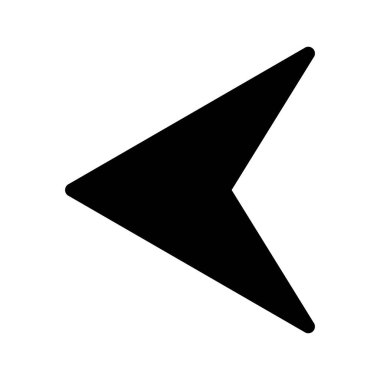 Web tasarımı için sol yön ok simgesi