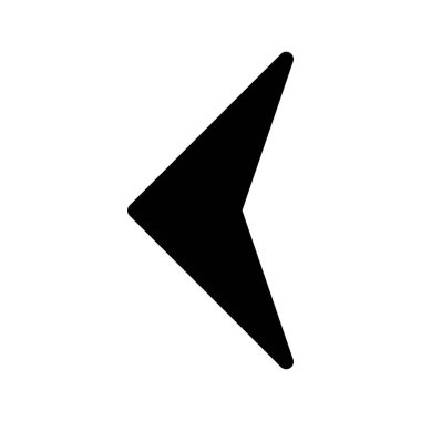 Web tasarımı için sol yön ok simgesi