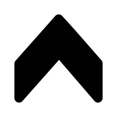  Web tasarımı için yukarı yönlü ok simgesi