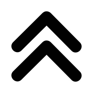  Web tasarımı için yukarı yönlü ok simgesi