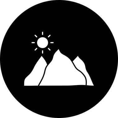  Projeniz için vektör dağ simgesi