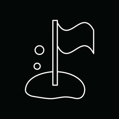 Grafik tasarımı, bayrak vektör illüstrasyonu